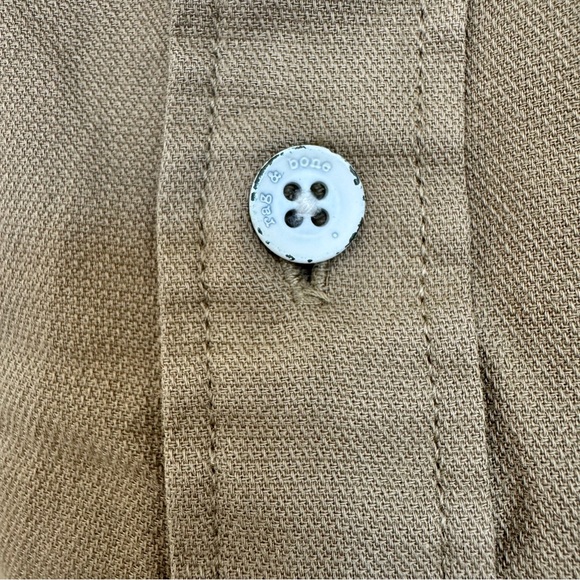 Rag & Bone Men’s Fit 2 Long Sleeve Button Down Collared Shirt in Tan Olive Beige - Picture 13 of 16